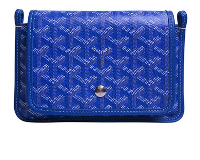 Goyard Plumet Wallet Clutch, &pound;1,500, Handbags, Blue, Coated Canvas, Front view